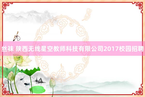 丝袜 陕西无线星空教师科技有限公司2017校园招聘